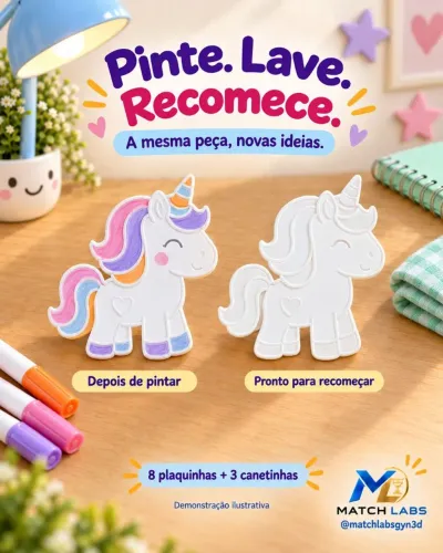 KIT PLAQUINHAS DE COLORIR