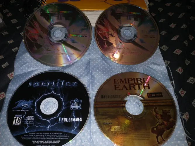 Empire Earth Sacrifice Track Mania United jogo antigo PC CD revista Fullgames