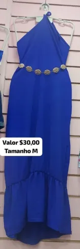 Vestido longo sem o cinto