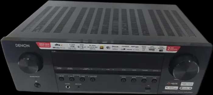 Receiver Denon AVR-S760H 7.2 - Impecável! 8K, PS5/Xbox Series, Atmos e HEOS