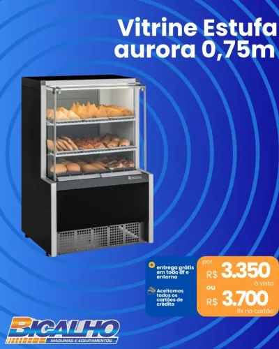 VITRINE ESTUFA AURORA 0,75M