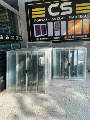 JANELA DE ALÚMINIO 4F 1.00X1.00 - OFERTA POR TEMPO LIMITADO