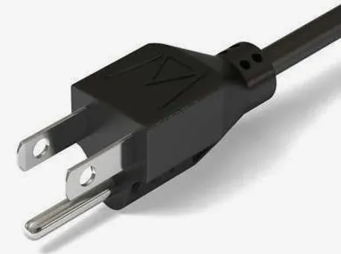 CABO FORÇA TIPO MICKEY PADRÃO NEMA ANTIGO TRIPOLAR 2P CHATO +T 15A NOTEBOOK 1.5M 110/220V 