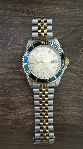 Relógio Masculino Invicta Pro Diver Navigator - 42mm, Aço, Ouro