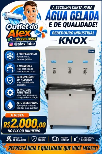Bebedouro industrial 100 litros- Novo com NF-e e garantia 