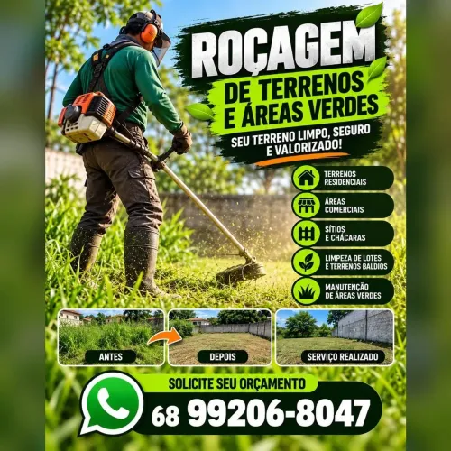Serviço de roçagem
