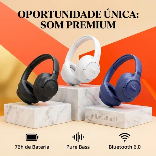 FONE DE OUVIDO JBL TUNE 730 BT BLUETOOTH ORIGINAL LACRADO