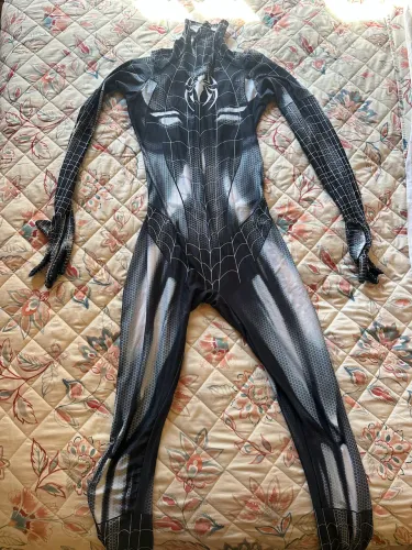 Fantasia Mulher Aranha Luxo - cosplay Spider Man - Black Cat Simbionte