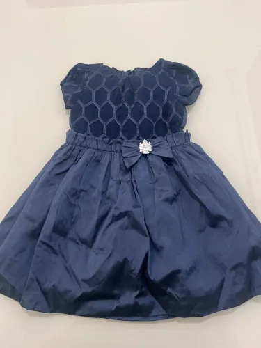 Vestido azul marinho bebê