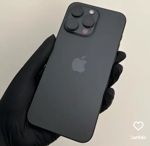 iPhone 15 pro max preto 256GB 6 meses de garantia