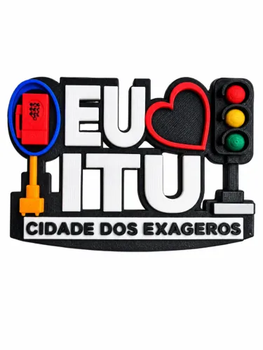 Ima de Geladeira EU AMO ITU