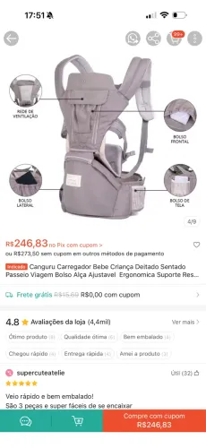 Canguru infantil 