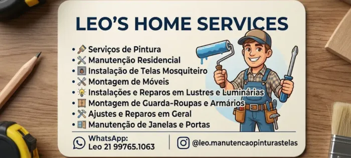 Serviços de manutenção pintura telas mosquiteiro instalações