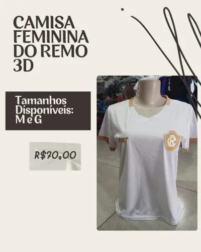Camisa feminina remo branca