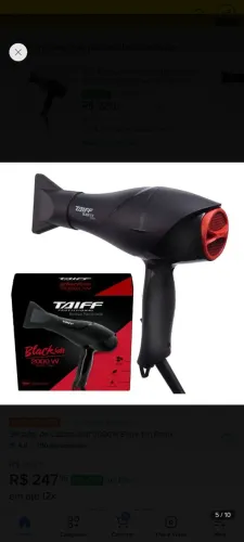 Secador Taiff 110 v profissional