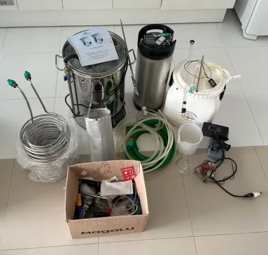 Kit Cerveja Artesanal - Panela 40L + Chiller + Post Mix + Acessórios