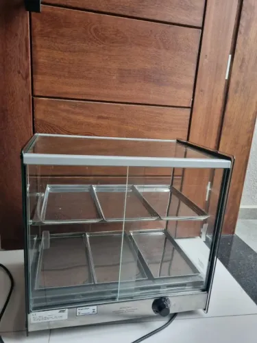 Estufa dupla para salgados 6 bandejas em inox 