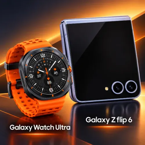 Galaxy Zflip6 e Galaxy Watch Ultra