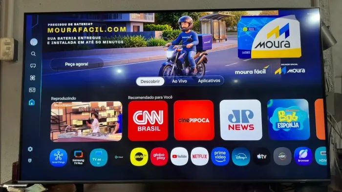 Smart TV 50" Samsung Ultra 4K QLED Tizen Q4 AI 3 HDMI
