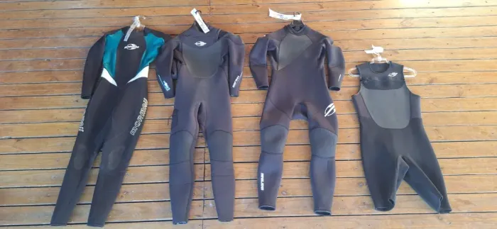 Long John usado, roupa de neoprene, surf, roupa de borracha, sleeve