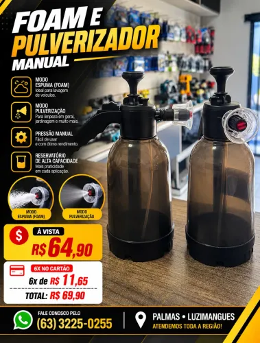 SNOW FOAM MANUAL E PULVERIZADOR