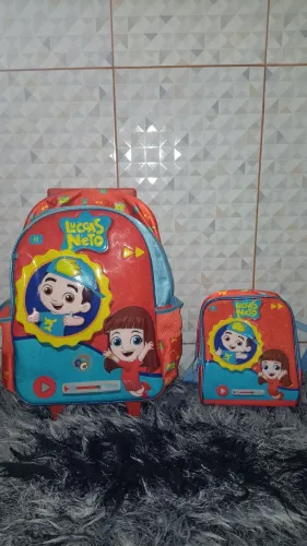 Mochila Infantil do Luccas Neto com Lancheira