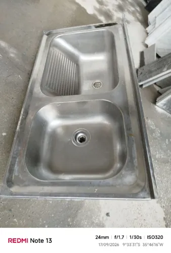 Pia de inox tamanho 100×53