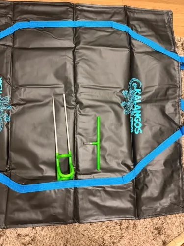 Tapete de pesagem Pesca com suporte de vara
