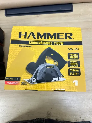 Serra mármore hammer 1100w 110mm 220v