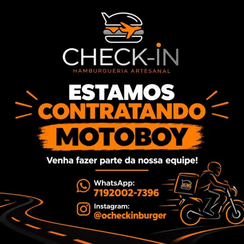 Estamos contratando motoboy 