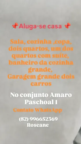 Aluga-se casa em Rio Largo