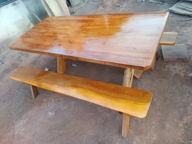 Mesa semi rústica 2x0.90