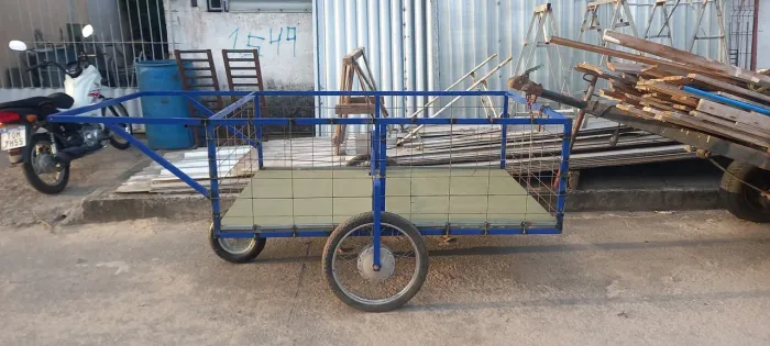 Carrinho de reciclagem