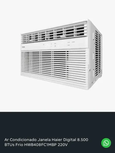 Ar condicionado Haier 8.500 BTUs Novo
