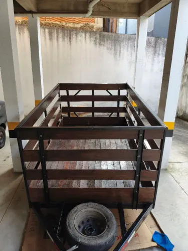 Carretinha fazendinha Grande - Emplacada com step