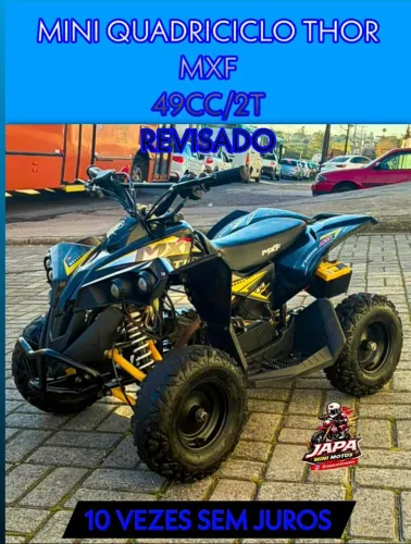 MINI QUADRICICLO THOR MXF 49CC/2T USADO REVISADO 10 VEZES SEM JUROS