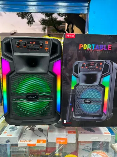 Caixa de som potente amplificada com 200w com microfone sem fio Bluetooth pendreve rádio