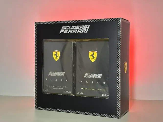 Kit perfume Ferrari black original lacrado