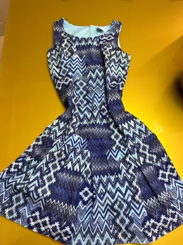 Vestido azul infantil TAM 12