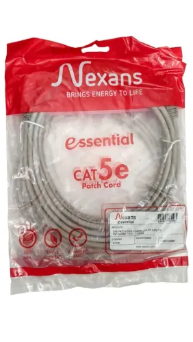 Patch Cord Cinza Nexans Essential CAT5e 2,5M