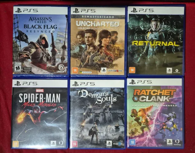 Lote de jogos PS5