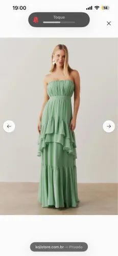 Vestido Longo de Festa Koji Store Tomara que Caia PP
