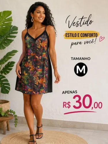 Vestido M seda pura