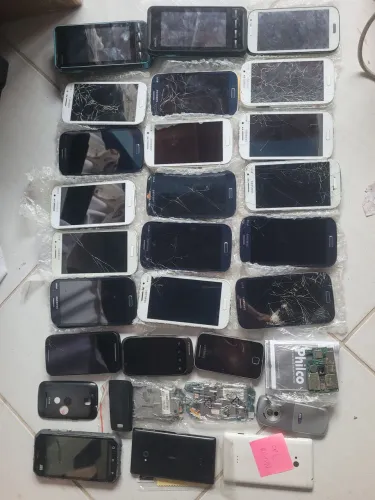 Alguns celular antigo colecao pecas lote 5 grand duos alguns funcionam cat philco unitech