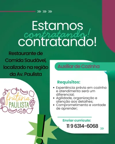 Vaga de Cozinha