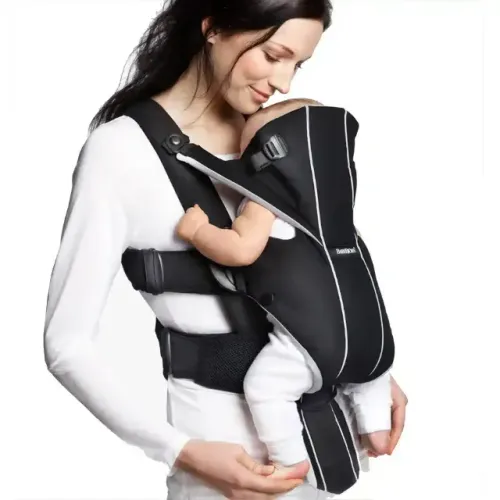 BABYBJORN Canguru original para bebês, Black, Cotton, One Size