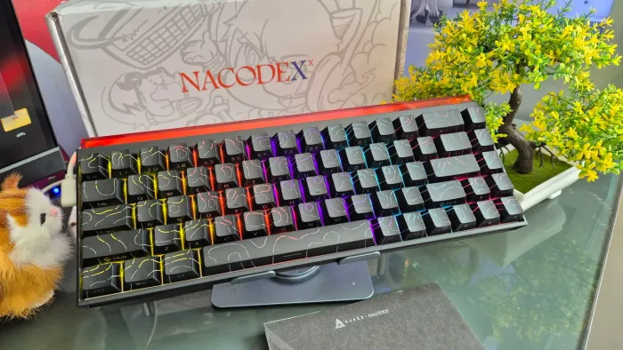 Teclado Mecânico Ajazz NK68 RGB NOVO Switch RED