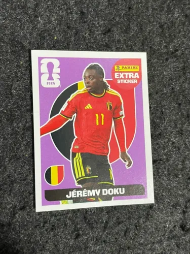 Figurinha extra sticker Jérémy Doku