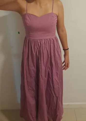 Vestido longo roxo