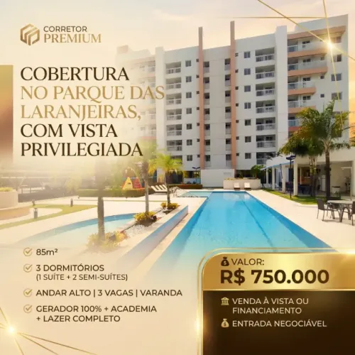 Liberty 3 dormitórios com suíte , andar alto , 3 vagas de garagem.